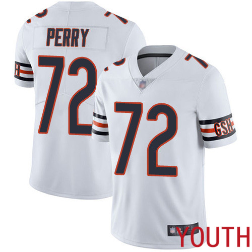 Chicago Bears Limited White Youth William Perry Road Jersey NFL Football 72 Vapor Untouchable